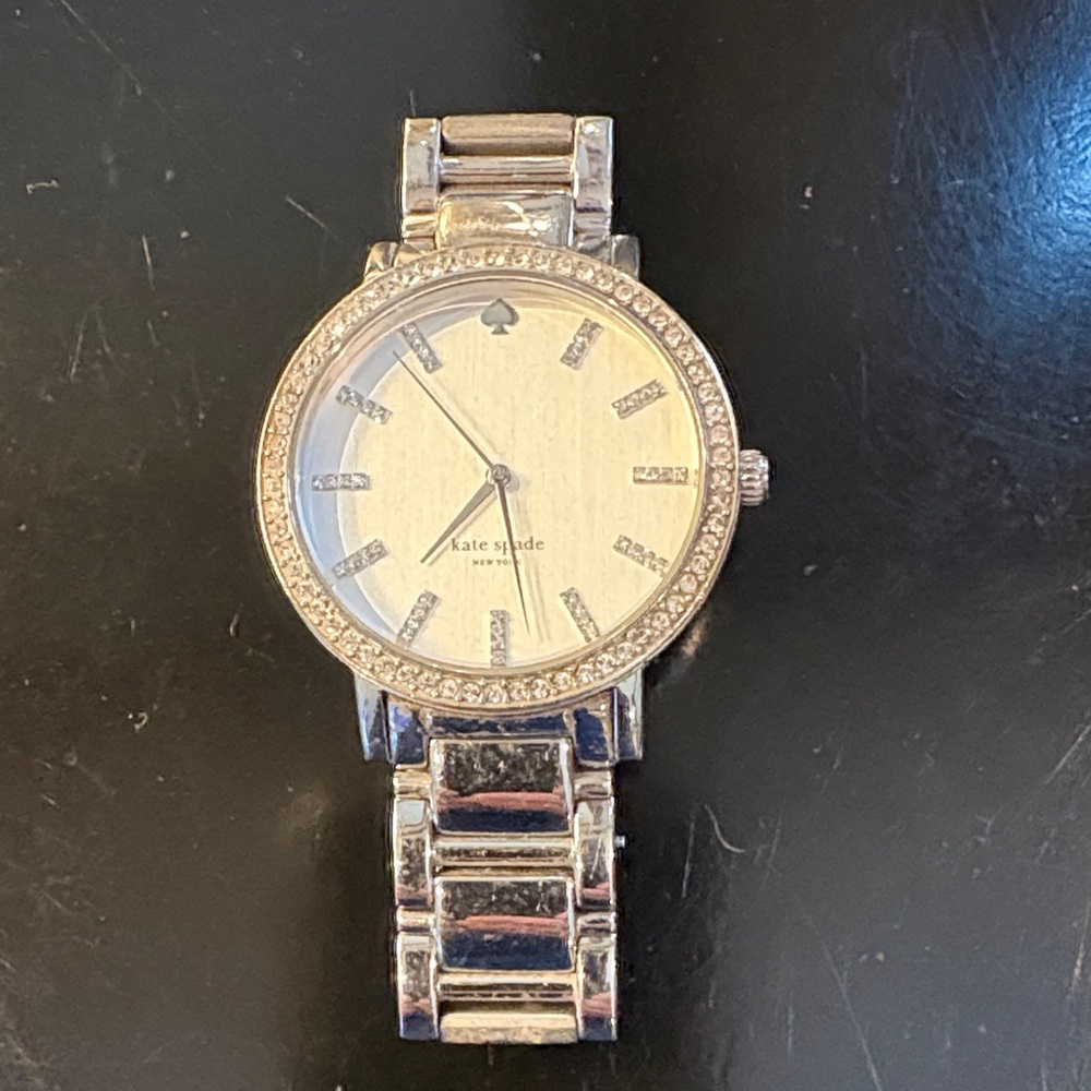 Kate Spade Silver Women's Watch with Crystal Accents